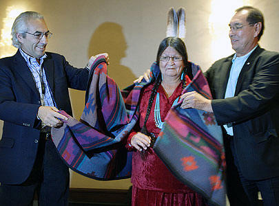 First Nations national Chief Phil Fontaine