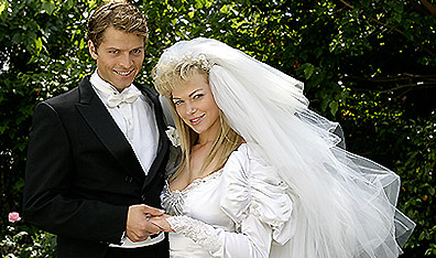 Looks are deceiving: Misha Collins as Paul Bernardo and and Laura Prepon as Karla Homolka in Karla. Courtesy Quantum Entertainment.